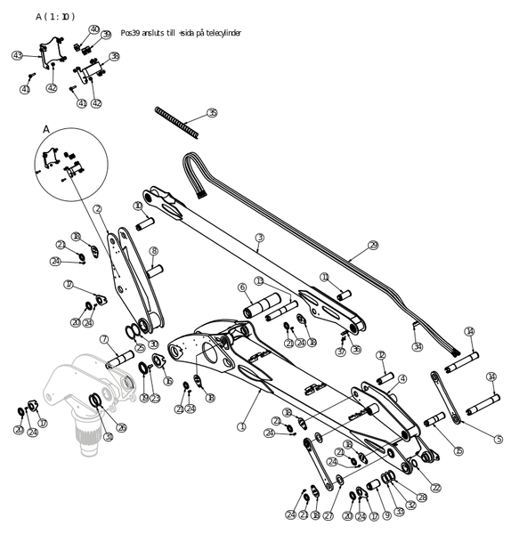 Система рычагов, RK220