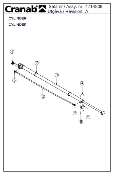 Телескопический гидроцилиндр ST