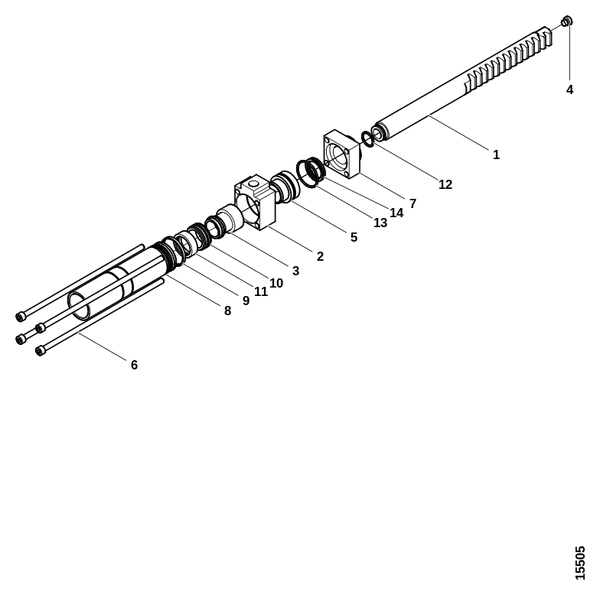 Гидроцилиндр пилы