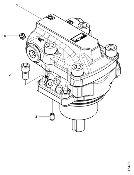 Гидромотор пилы QXM42-HS
