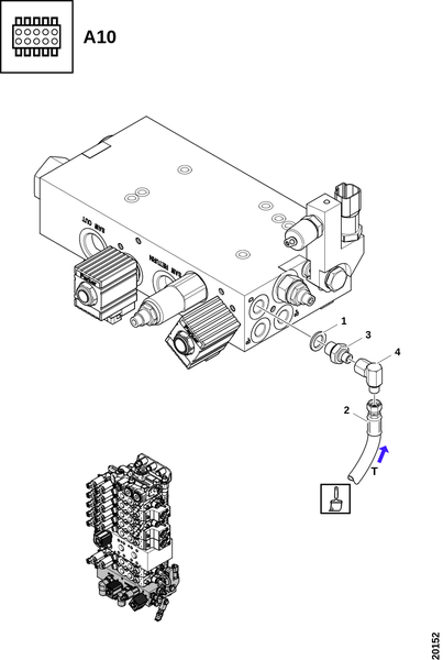 Соединения, система цветовой маркировки "A10"