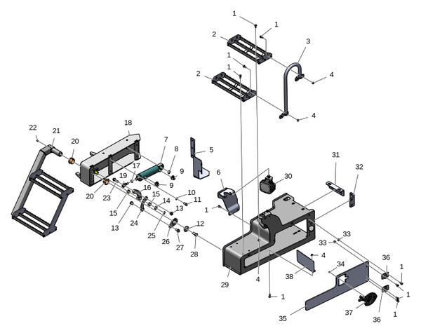 Коробка, левая