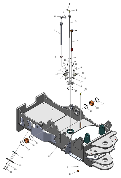 Рама, передняя