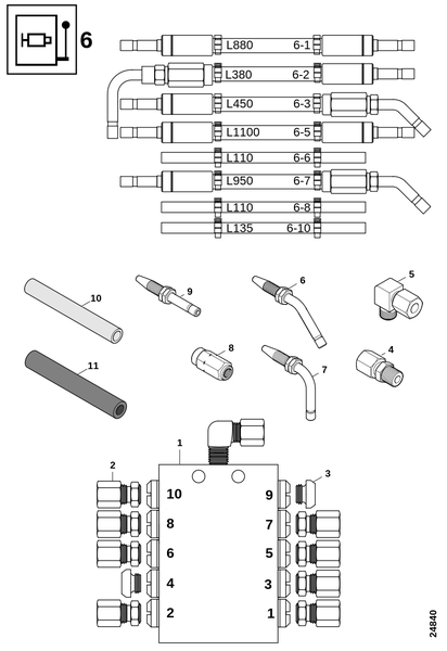 Блок смазки 6