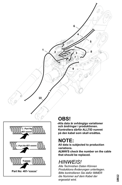 Электропроводка, основание манипулятора