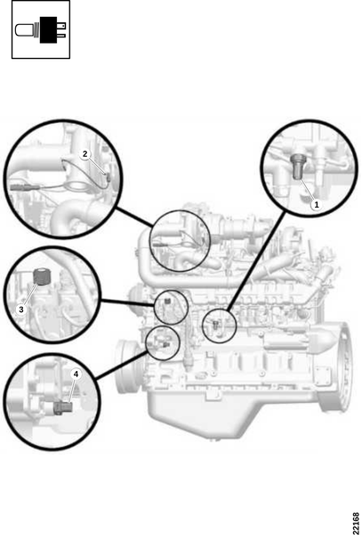 Датчик, левая сторона