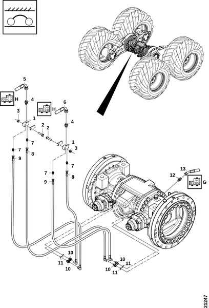 Соединения, тормоз и дифференциал