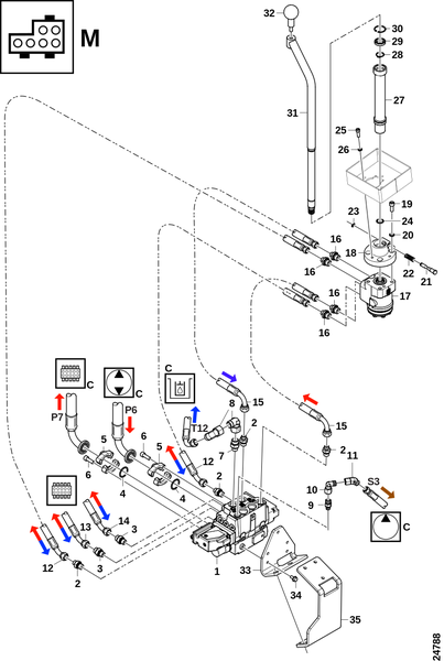 Орбитрол рулевого управления "M"