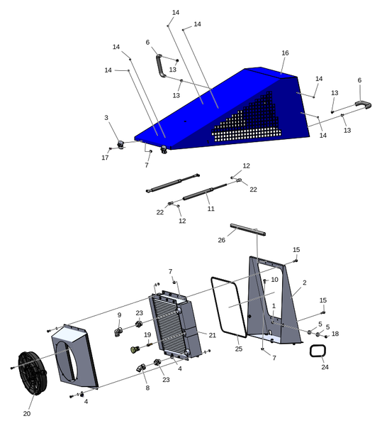 Дополнительный радиатор, гидравлика
