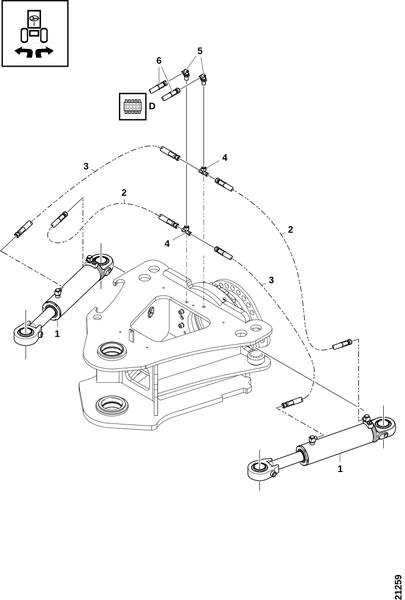 Гидравлика, шарнир рамы