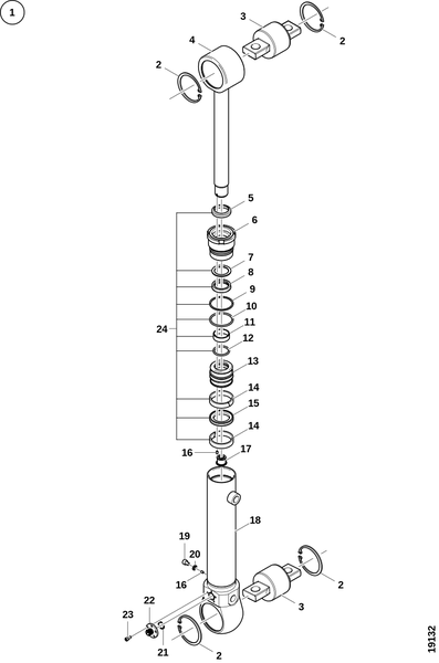 Гидроцилиндр, клапан кабины