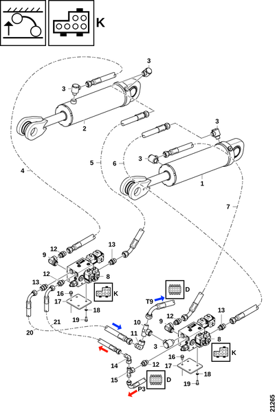 Соединения, подъём передней тележки
