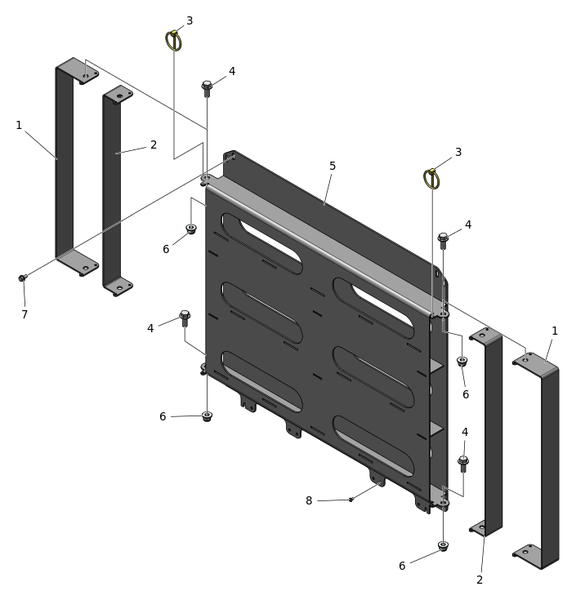 Коробка пильной шины 3 отделения