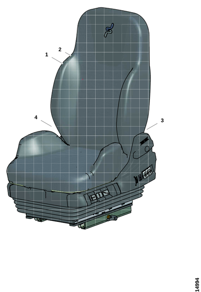 Подушка, спинка и подлокотник