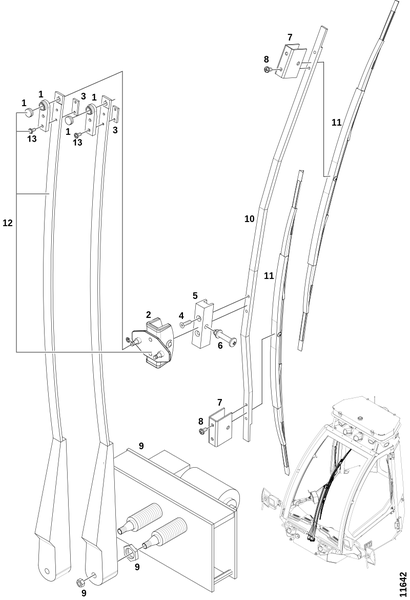Стеклоочиститель, передний