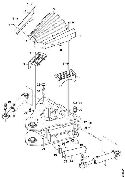 Части соединения рамы