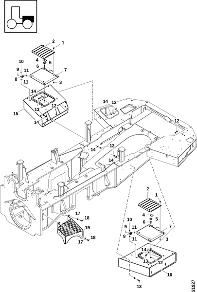 Отсек для инструментов, 6wd