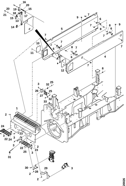 Крышки, задняя рама