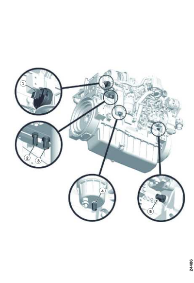 Датчик, левая сторона