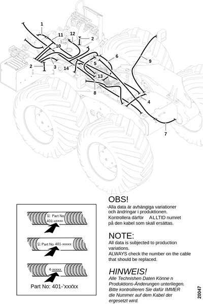 Электропроводка передней рамы