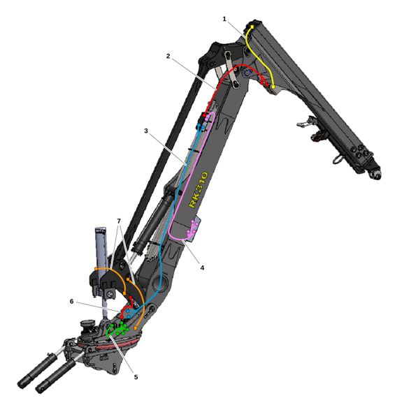 Электропроводка манипулятора RK310