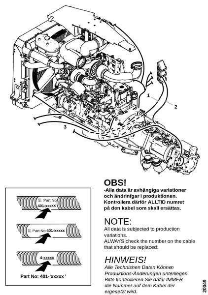 Электропроводка, двигатель и насосы