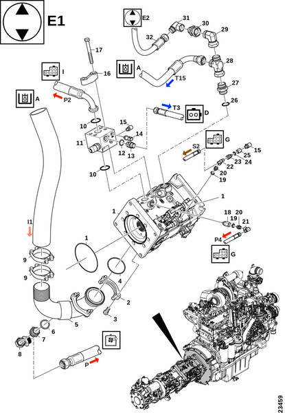 Гидравлический насос A15VO 210 "E1"