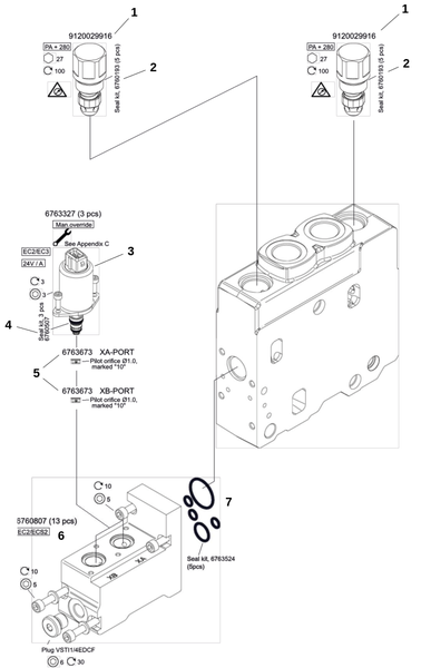 Секция управления 2,​ рулевое управление