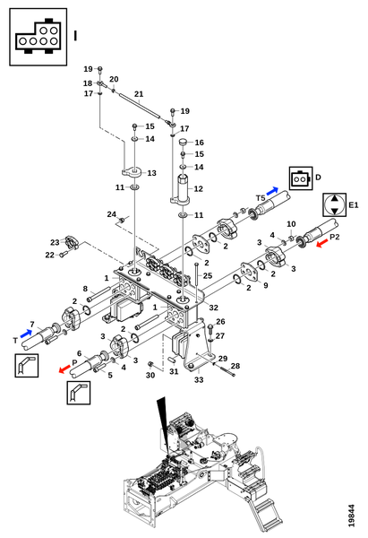 Соединения,​ запорные клапаны "I"