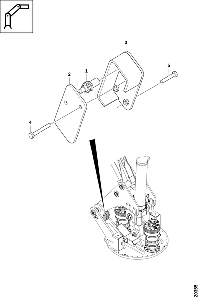 Датчик, конечное демпфирование подъёмного рычага