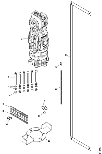 Монтажный комплект, харвестерная головка Log Max 6000 & 7000