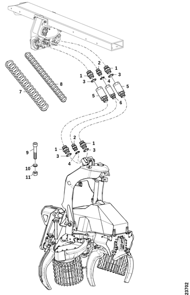 Монтажный комплект, харвестерная головка - SP661