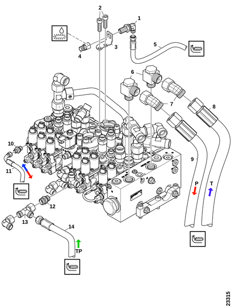Соединения, распределительный клапан L90LS