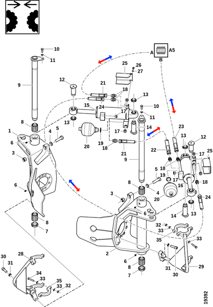 Рычаги колёс