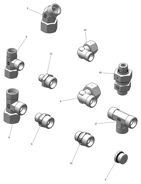 Комплект для переоборудования, распределительный клапан EGS706