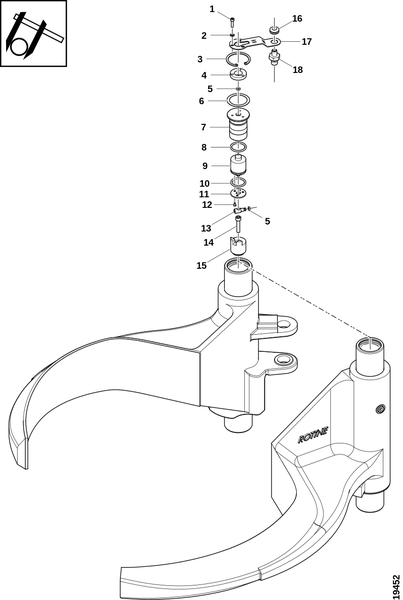 Механизм измерения диаметра