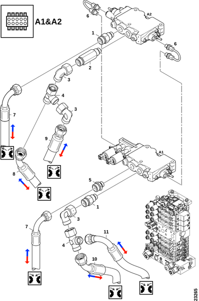 Соединения, подающие колёса A1, A2 s.13 № 01