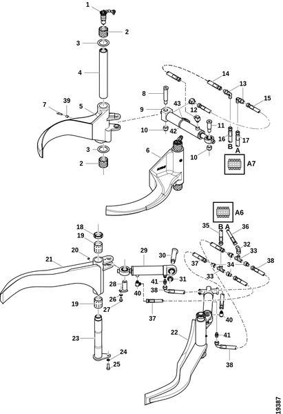 Ножи сучкорезки и оси