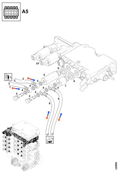 Соединения, качающийся рычаг "A5"