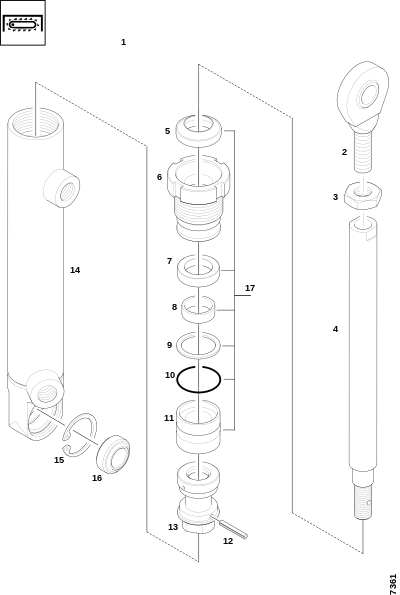 Гидроцилиндр, пила