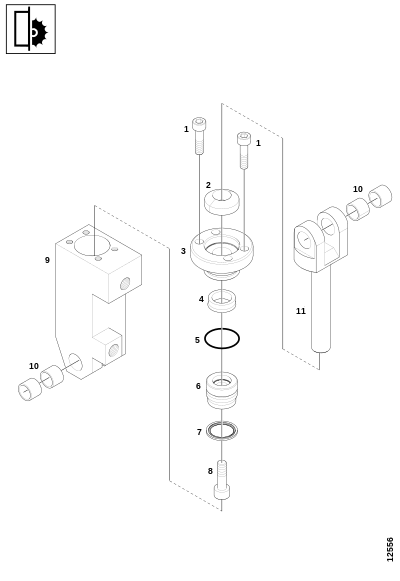 Гидроцилиндр, устройство измерения длины s. –17 № 01