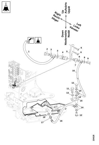 Шланги, система распыления на пни
