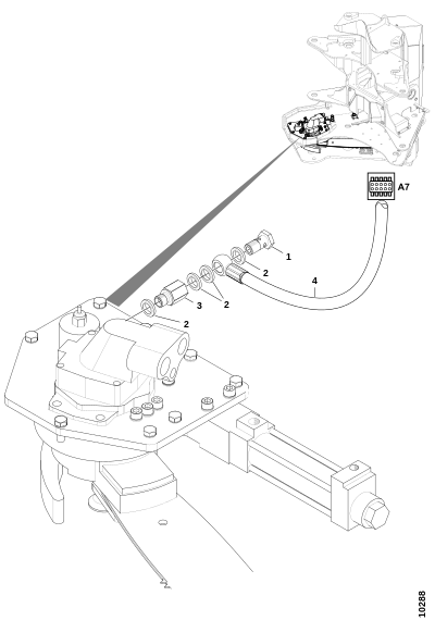 Шланги, натяжитель цепи