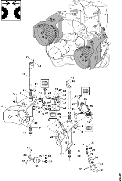 Рычаги колёс