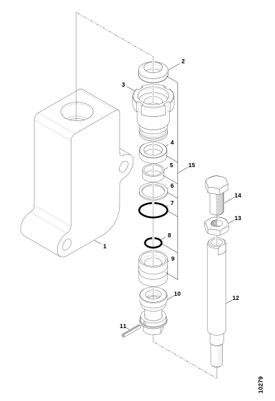 Гидроцилиндр, устройство измерения длины s.–7 № 10
