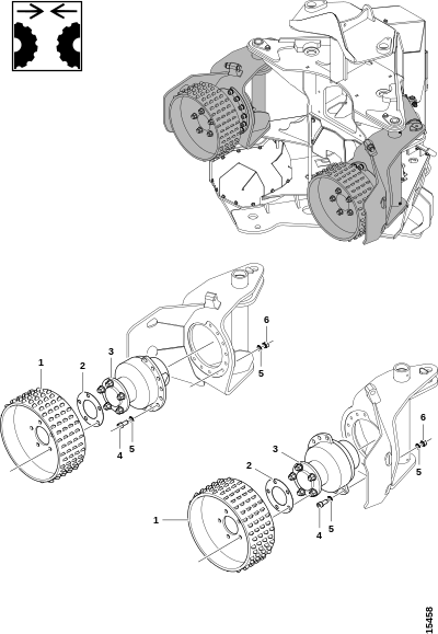 Верхние подающие колёса