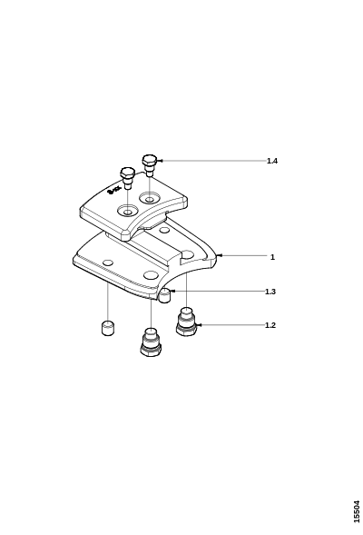Крепление пильной шины