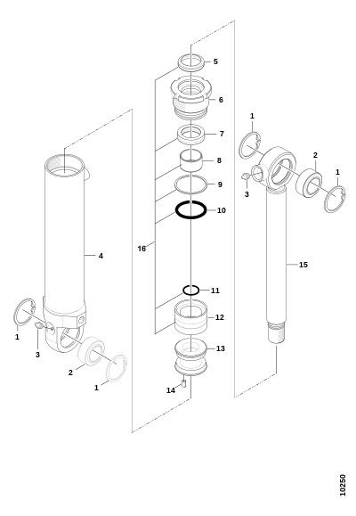 Качающийся рычаг, гидроцилиндр