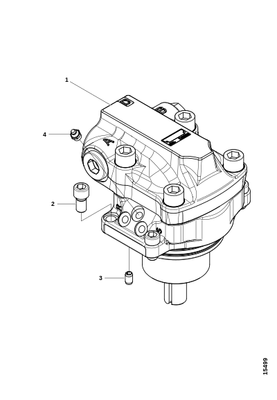 Гидромотор пилы QXM42-HS