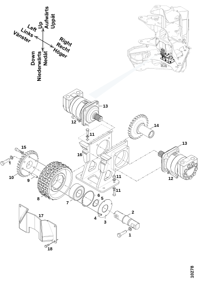 Нижние подающие колёса